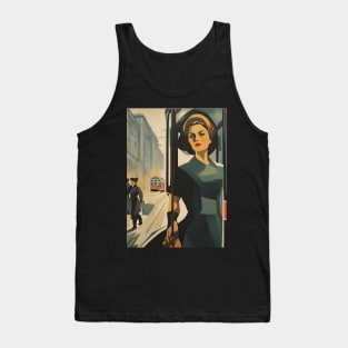 A Woman and a Tram 008 -Soviet realism - Trams are Awesome! Tank Top